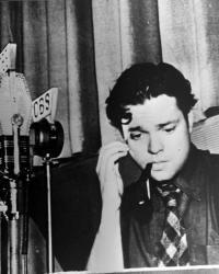 [Another photo of Orson Welles]